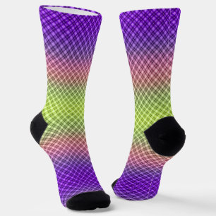 Chaussette Géométrique, dégradé, Ombre