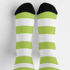 Chaussette Grandes Tailles Vertes, Grandes Tailles Blanches, 