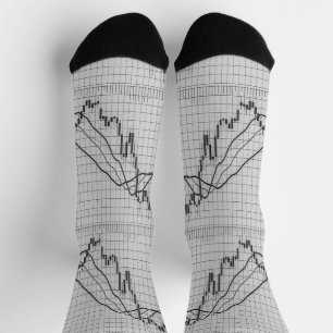 Chaussette Graphique du marché des Stocks de chandeliers
