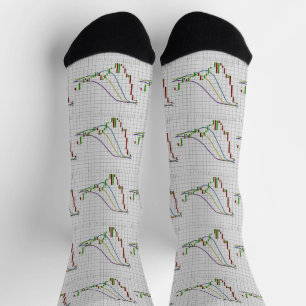 Chaussette Graphique du marché des Stocks de chandeliers