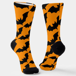 Chaussette Graphismes loufoques de chauves-souris d'Halloween
