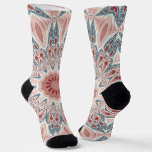Chaussette Grattez moderne Kaleidoscope Mandala art fractal