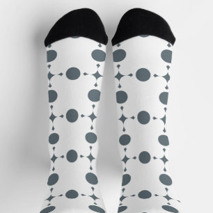 Chaussette Gray Polka Dots, Polka Dot Pattern, Dots
