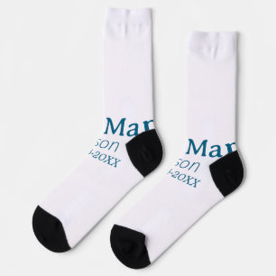 Chaussette groomsman bachelorette party ajouter nom moderne s