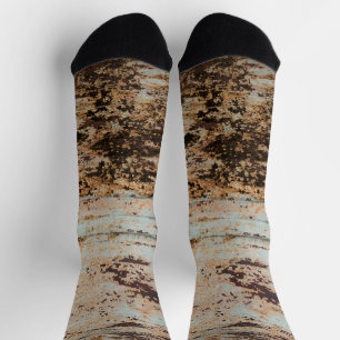 Chaussette Grunge rouille texture