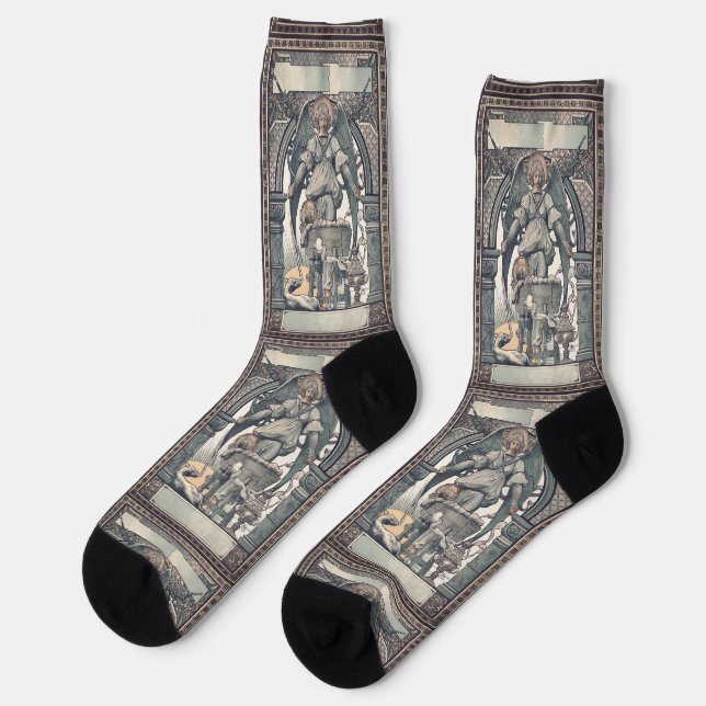 Chaussette Guardian angels with Jesus child (Gauche)