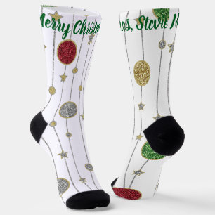 Chaussette Guirlande à paillettes de chaussettes de Noël