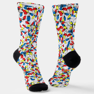 Chaussette Guirlande de Noël enchevêtrée de dessin animé 