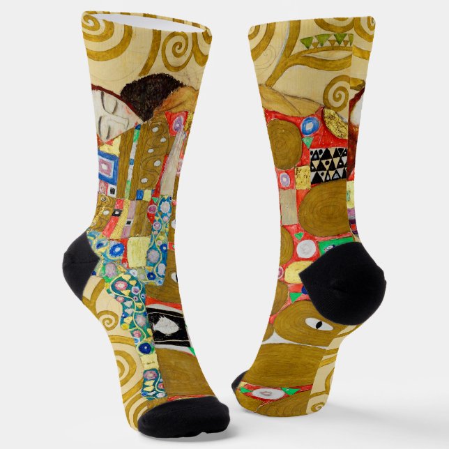 Chaussette Gustav Klimt Exécution Nouveau Couple (Angulaire)