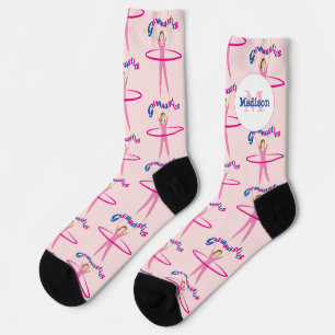 Chaussette Gymnastique amusante texte Fille de cerceau hula r
