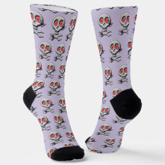 Chaussette Halloween Classique Crâne Effrayant et Araignées E