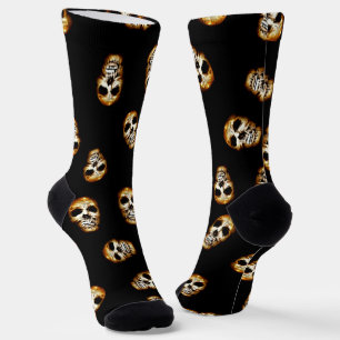 Chaussette Halloween des crânes déplaisants