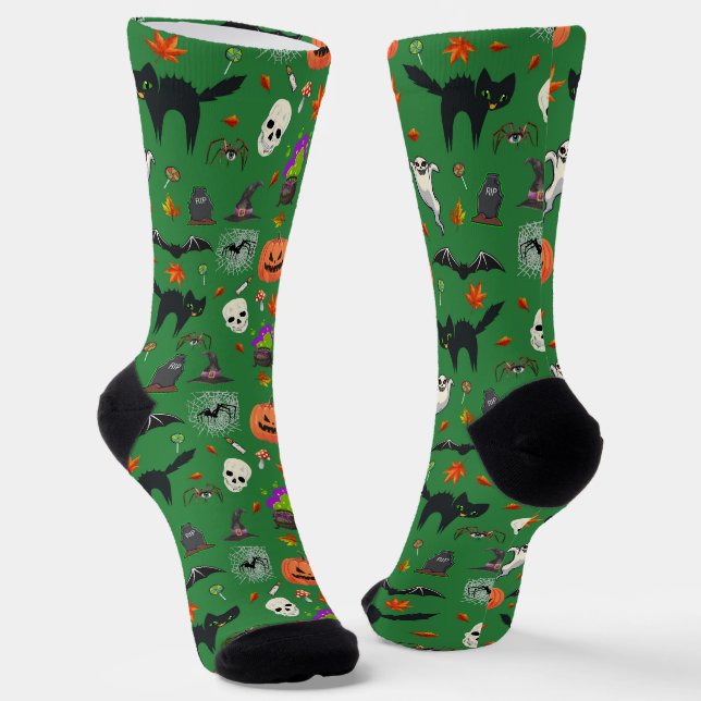 Chaussette Halloween Éffrayante Et Mignonne (Angulaire)