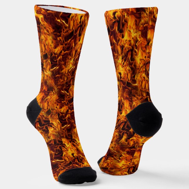 Chaussette Halloween et flammes (Angulaire)