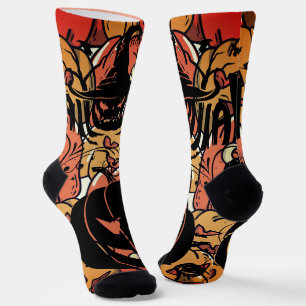 Chaussette Halloween, Fête des citrouilles, Citrouilles effra