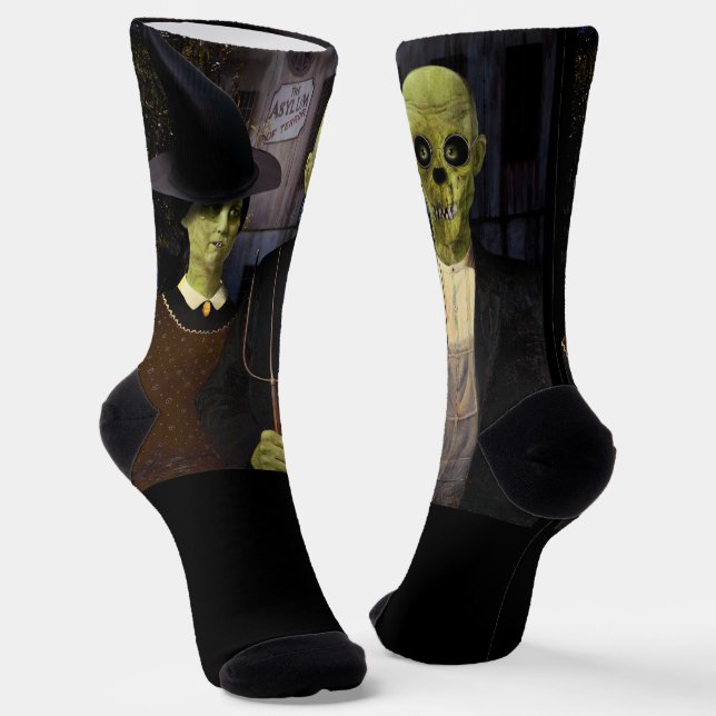 Chaussette Halloween gothique américain (Angulaire)
