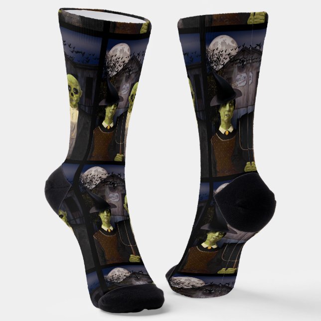 Chaussette Halloween gothique américain (Angulaire)