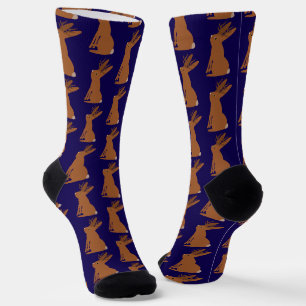 Chaussette Halloween Jackalope Trick ou Treat Patterned