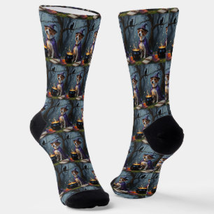 Chaussette Halloween lunaire de Chesapeake Bay Terrier