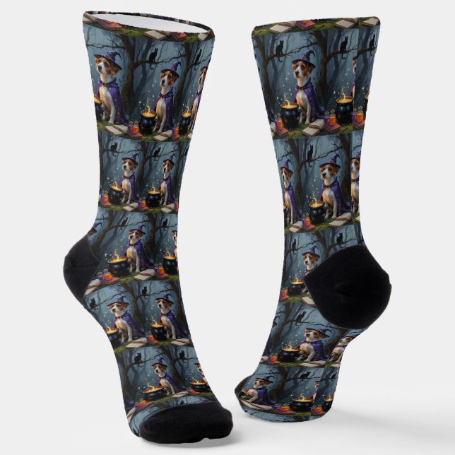 Chaussette Halloween lunaire de Chesapeake Bay Terrier (Angulaire)