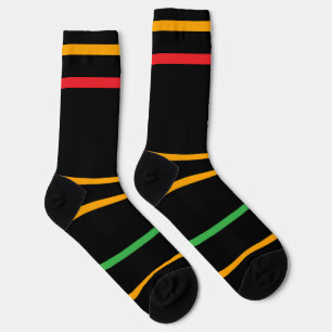Chaussette Halloween rouge rouge orange noir