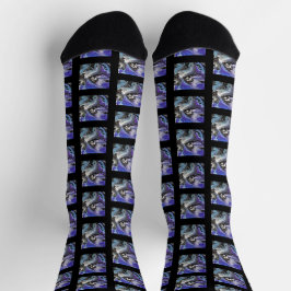 Chaussette Halloween squelette Abstrait Éffrayant