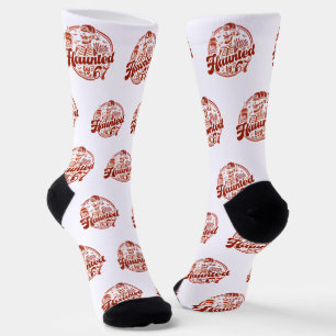 Chaussette Hanté par 67 Drôle d'Halloween Six Sept 67 Meme