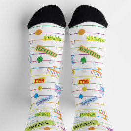 Chaussette Hanukkah Socks "Party Time"