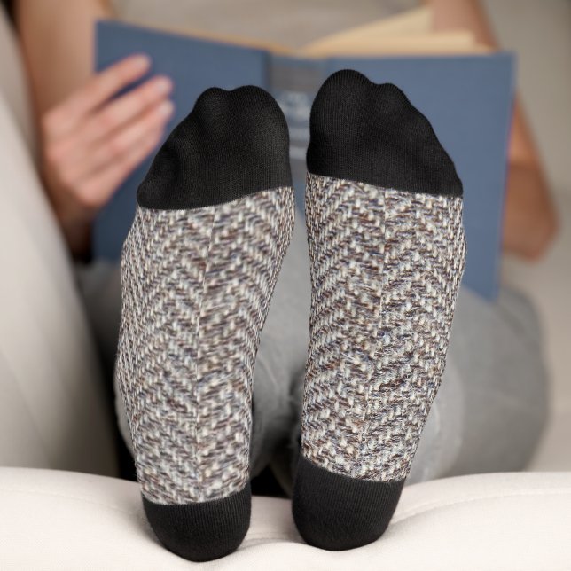 Chaussette Harris a tweeté des Chaussettes d'équipage (Fond)