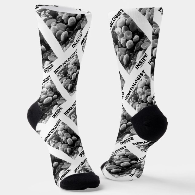 Chaussette Hématologue à l'intérieur des cellules sanguines (Angulaire)