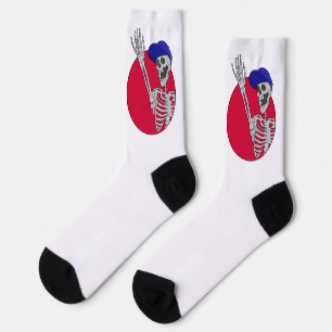 Chaussette Hey Amis Cool et drôle Squelette