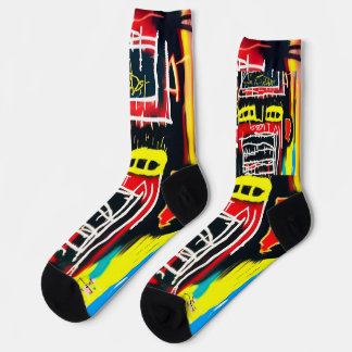 Chaussette Hip Modern Urban Graffiti Street Art Spray