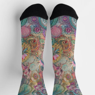 Chaussette Hippie rétro : Chaussettes d'Imaginaire