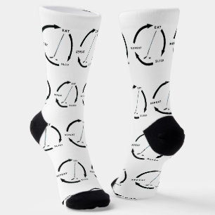 Chaussette Hockey sur glace Dormir Répéter Le Ventilateur De 