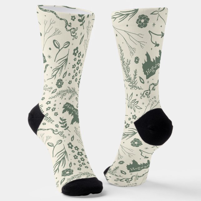 Chaussette HOGWARTS™ Herbologie Motif magique (Angulaire)