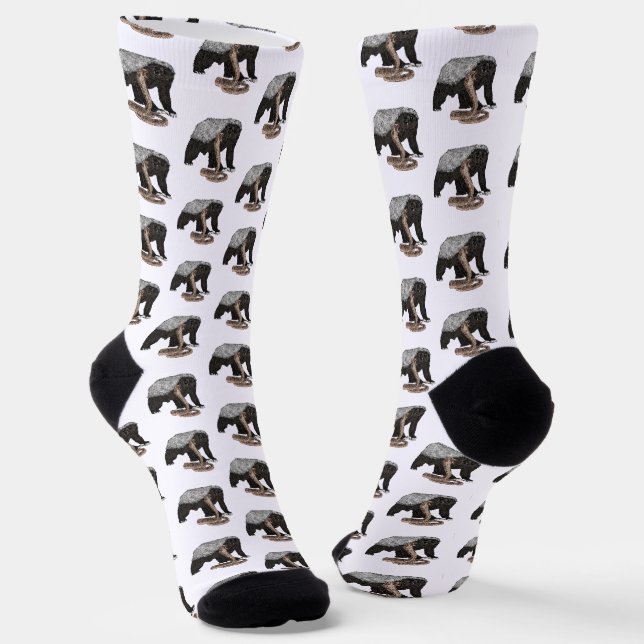 Chaussette Honey Badger Cobra Snake Badass (Angulaire)
