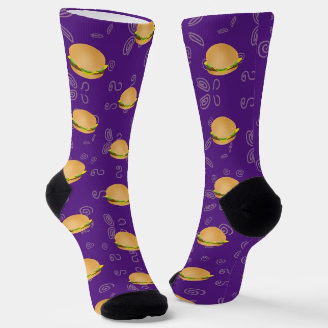 Chaussette I Love Kiddie Cheeseburgers (Angulaire)