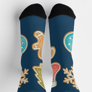 Chaussette Icônes de biscuits de Noël fantaisistes