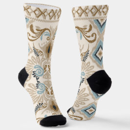 Chaussette Ikat Chevron Paisley