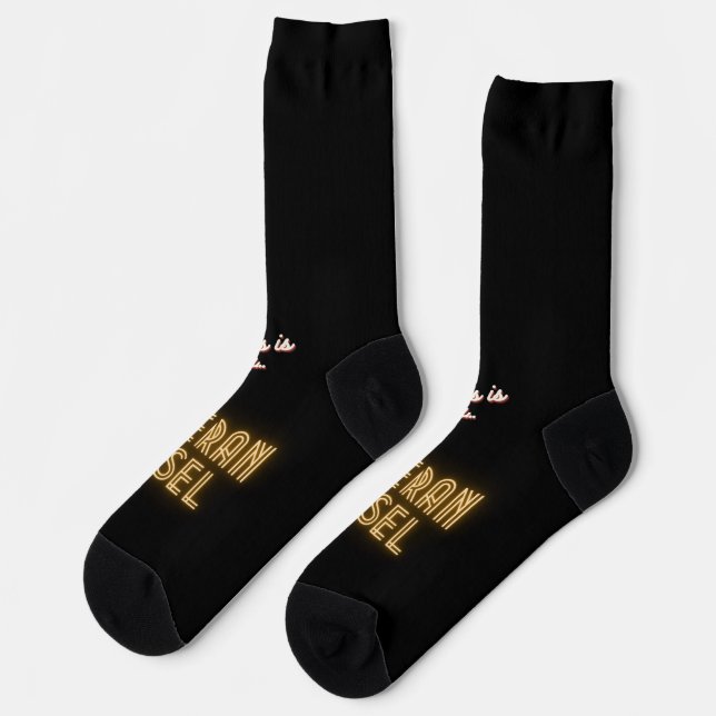 Chaussette "Il s'agit d'un navire d'anciens combattants" Chau (Gauche)