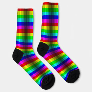 Chaussette Illusion optique arc-en-ciel