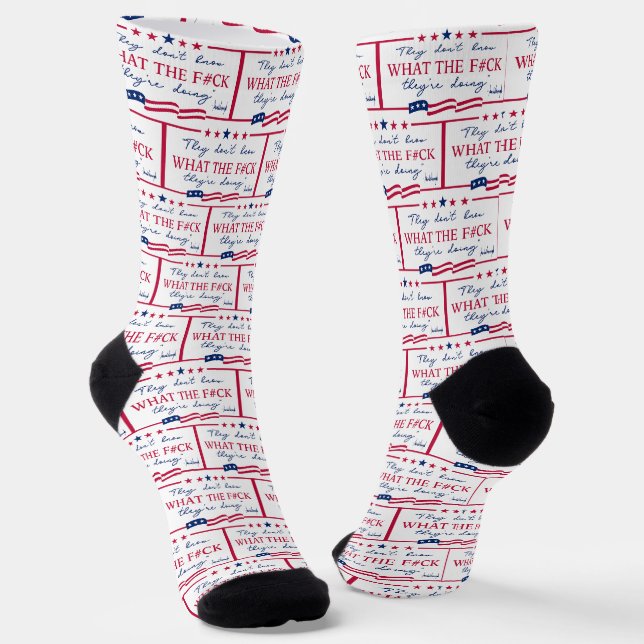 Chaussette Ils ne savent pas ce qu'ils font Citation drôle (Angulaire)