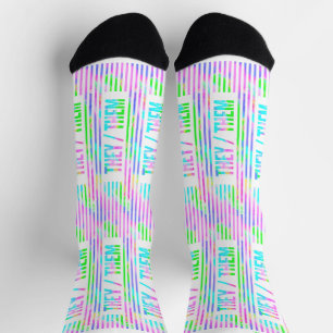 Chaussette Ils Prononounes Pastel Stripes