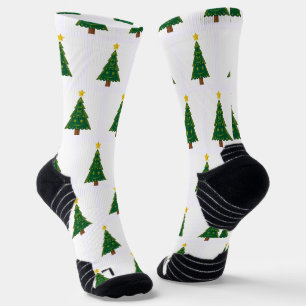 Chaussette image de sapin de Noël Athlétisme Haut de Gamme
