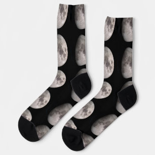 Chaussette Images de la NASA en phase de lune gibbbeuse