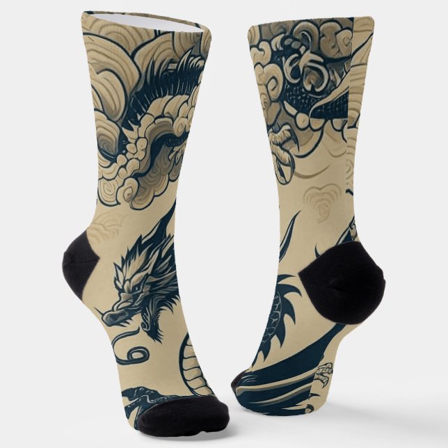 Chaussette Imaginaire Dragons antiques (Angulaire)