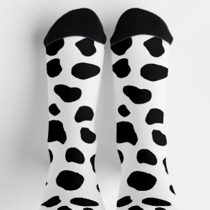 Chaussette Impression De Vache, Motif De Vache, Spots De Vach