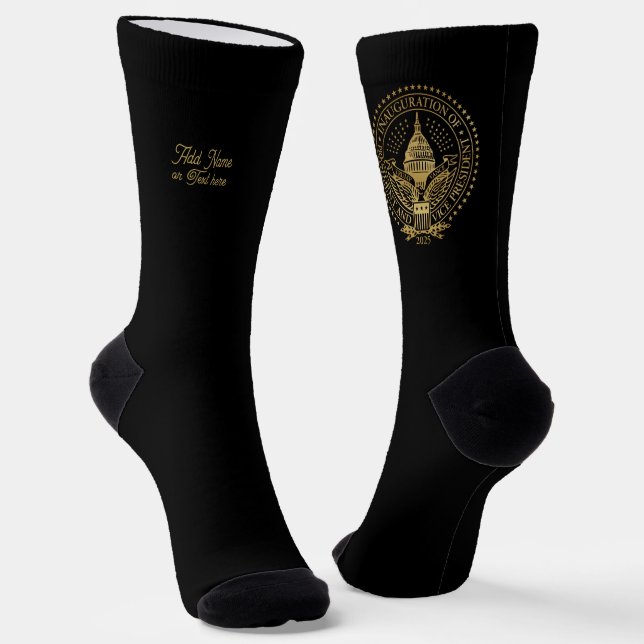 Chaussette Inauguration du logo inaugural du président Trump  (Angulaire)
