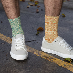 Chaussette Incompatibilité Motif 80s Psychédélique