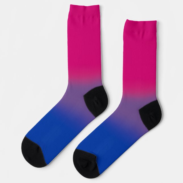 Chaussette Indicateur de la fierté bisexuelle dégradante (Gauche)